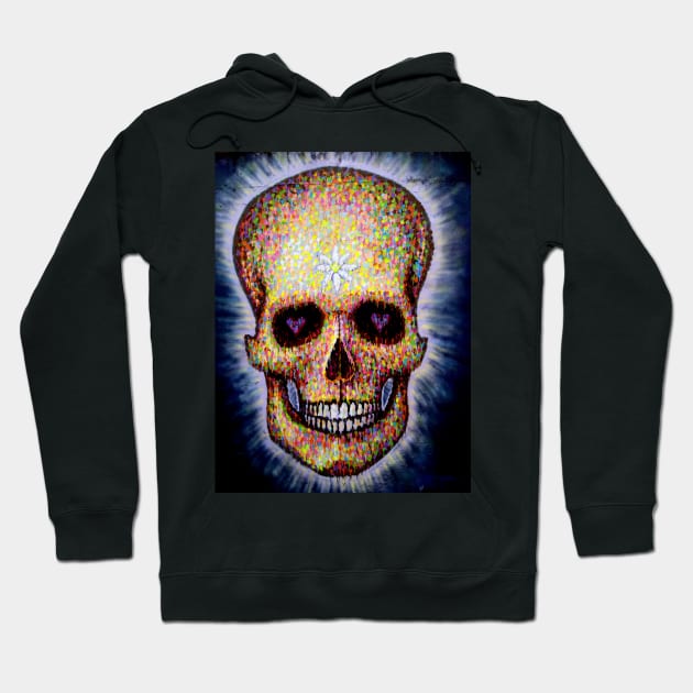 brick lane graffiti skull Hoodie by andalaimaging